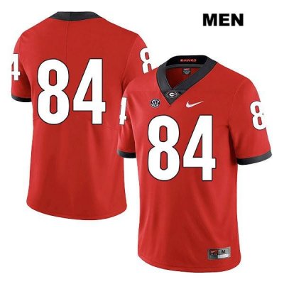 Men's Georgia Bulldogs NCAA #84 Walter Grant Nike Stitched Red Legend Authentic No Name College Football Jersey YVA7154EF
